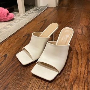 White Heels - size 8
